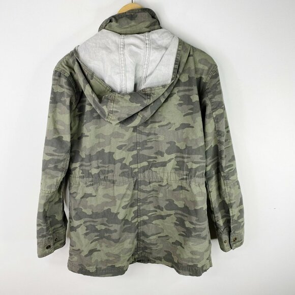 Universal Thread Utility Field Jacket Coat Womens Small Green Camo Camouflage - Picture 5 of 5